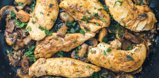 Balsamic Chicken with Mushrooms and Thyme