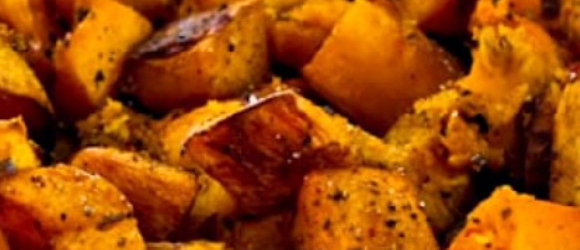 Roasted Butternut Squash with Rosemary and Balsamic Vinegar