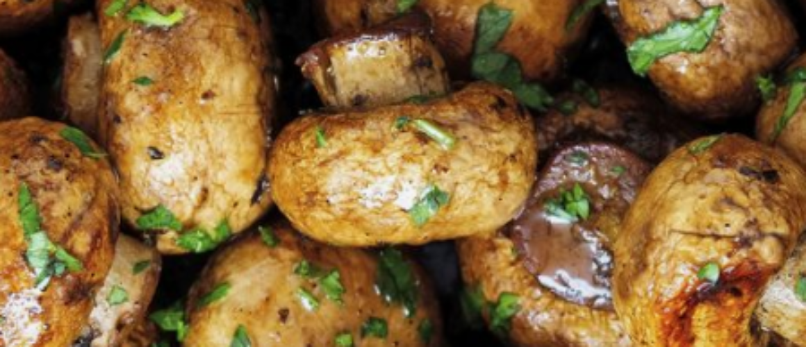 Easy Baked Balsamic Mushrooms