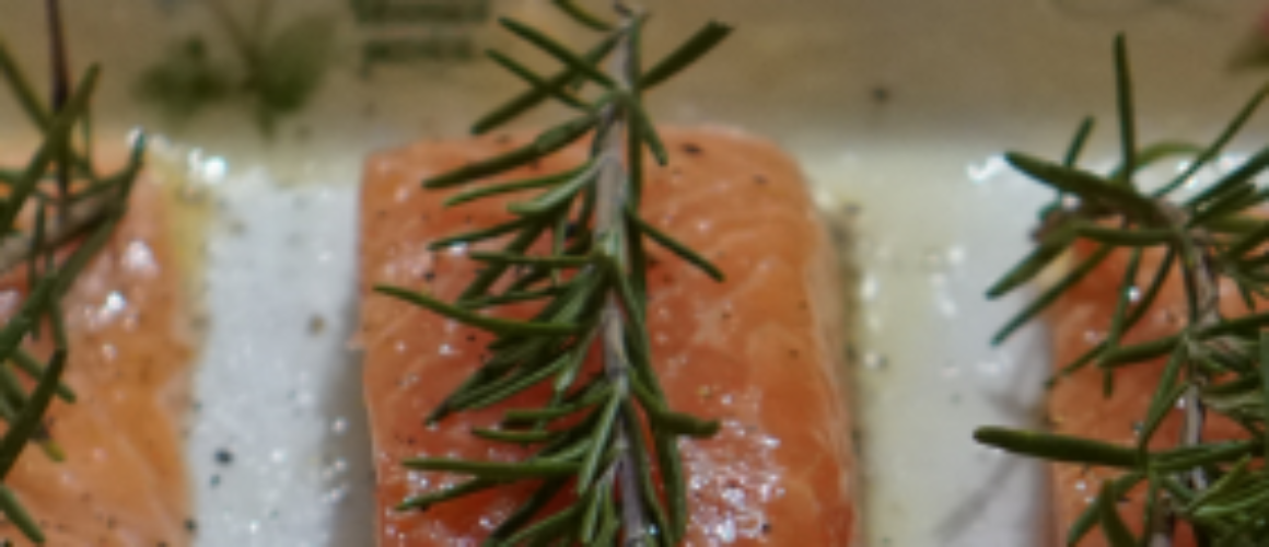 Lemon and Rosemary Baked Salmon