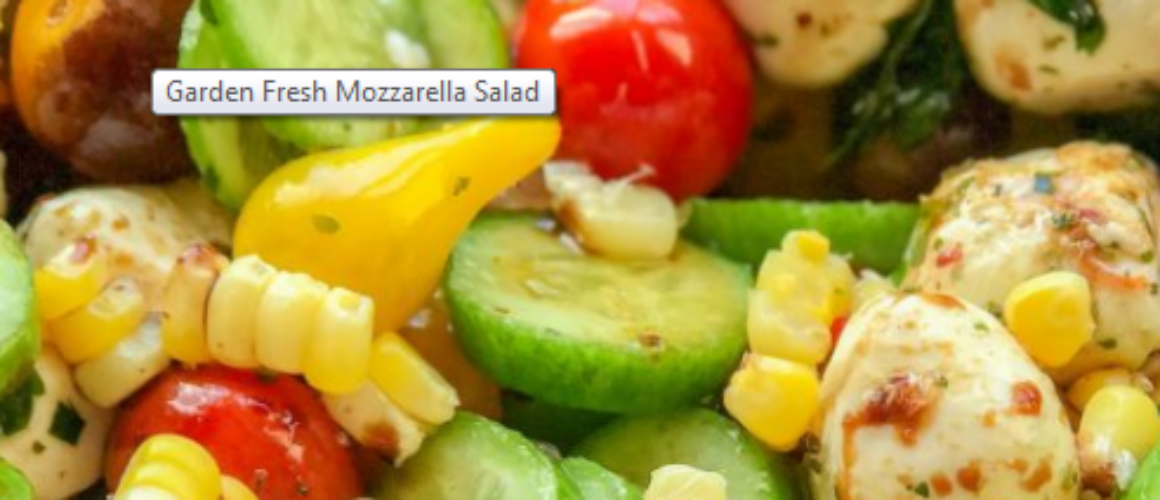 Garden Fresh Mozzarella Salad